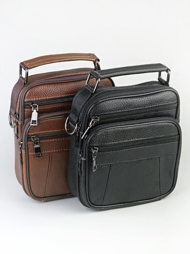 Сумка мужская "103" б/н (нат.кожа) 