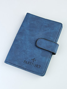 YG Обложка на паспорт с кнопкой "TRAVEL 1996"