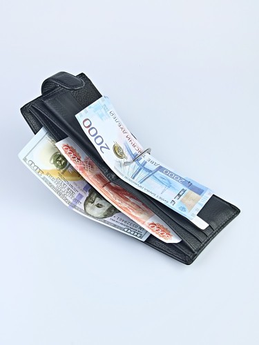 YK 037 Портмоне мужское "XX613-100K" (нат.кожа) 